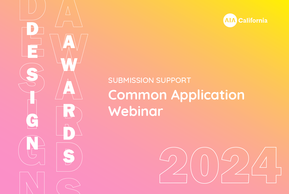 Design Awards 2024 Common Application Webinar