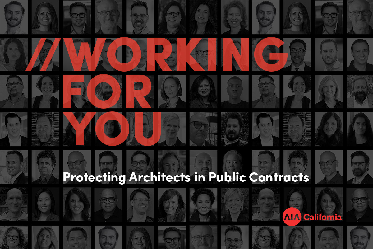 AIACA Working for You Graphic x Protecting Architects in Public Contracts